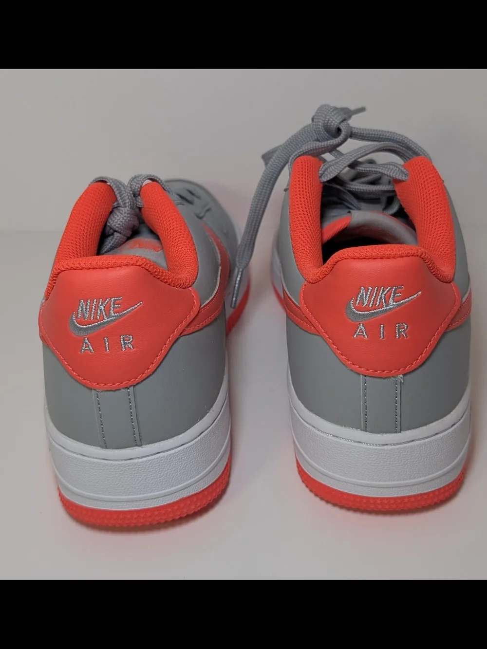 🔥 NEW Nike Air Force 1 GS Light Smoke Grey Bright Crimson CT3839-005 Sz 7Y/8.5W